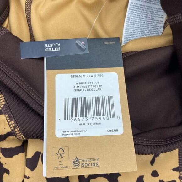 NWT THE NORTH FACE Women's Dune Sky 7/8 Tights Sz Small Almond Butter - Picture 5 of 7